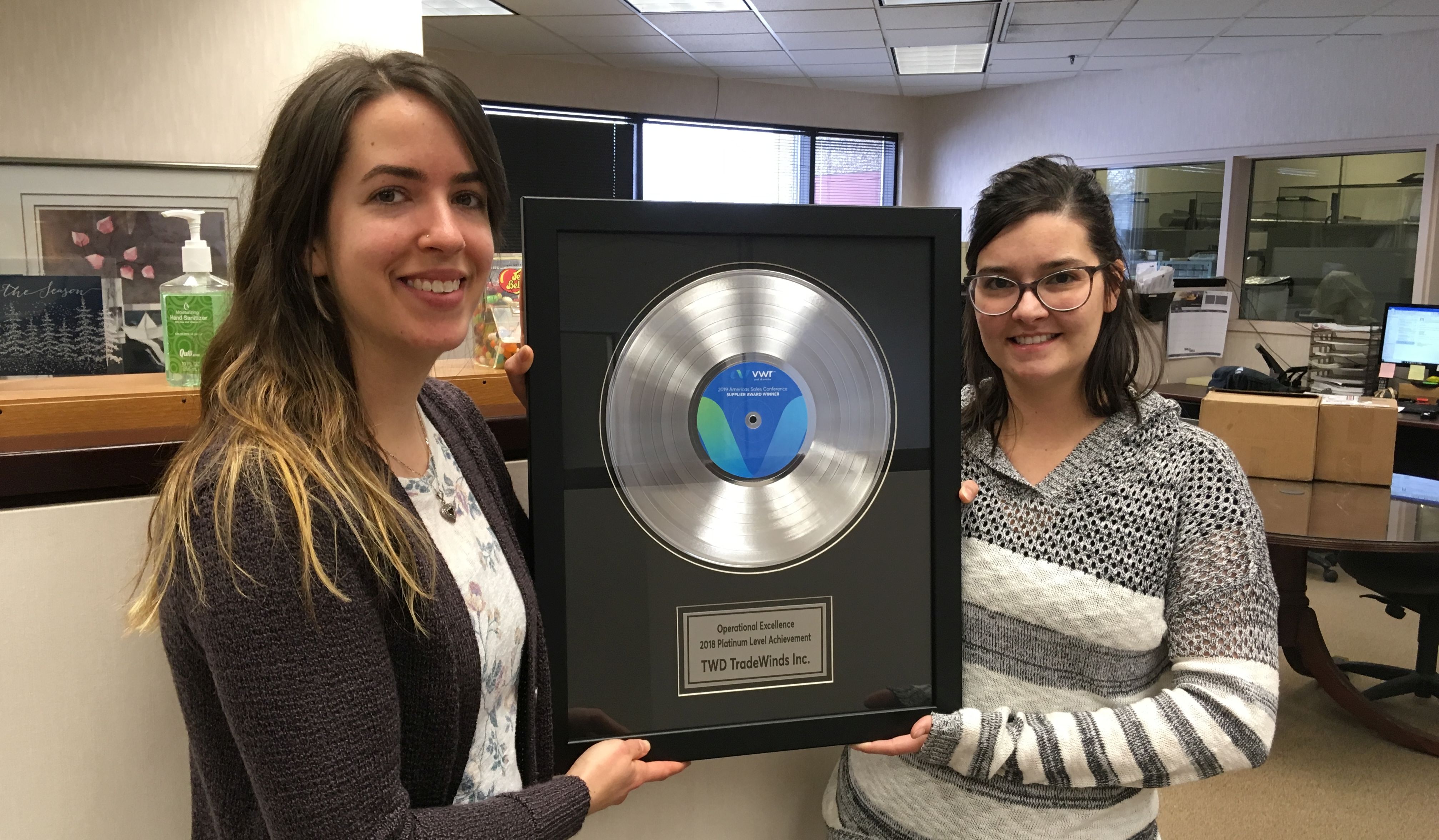 TWD Receives 2018 VWR Platinum Award in Operational Excellence